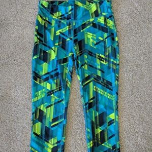 crop geometric legging